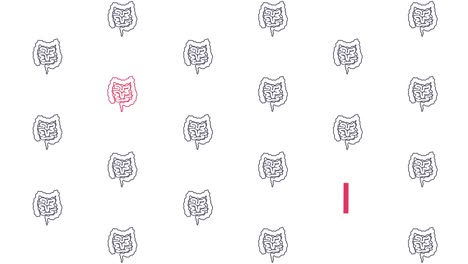 crohns disease diagnostic checkup animation of intestine pattern