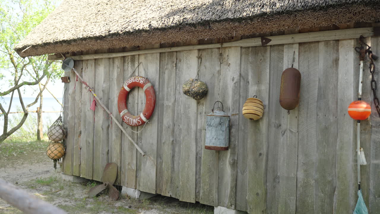 Old fisherman village by the Baltic sea