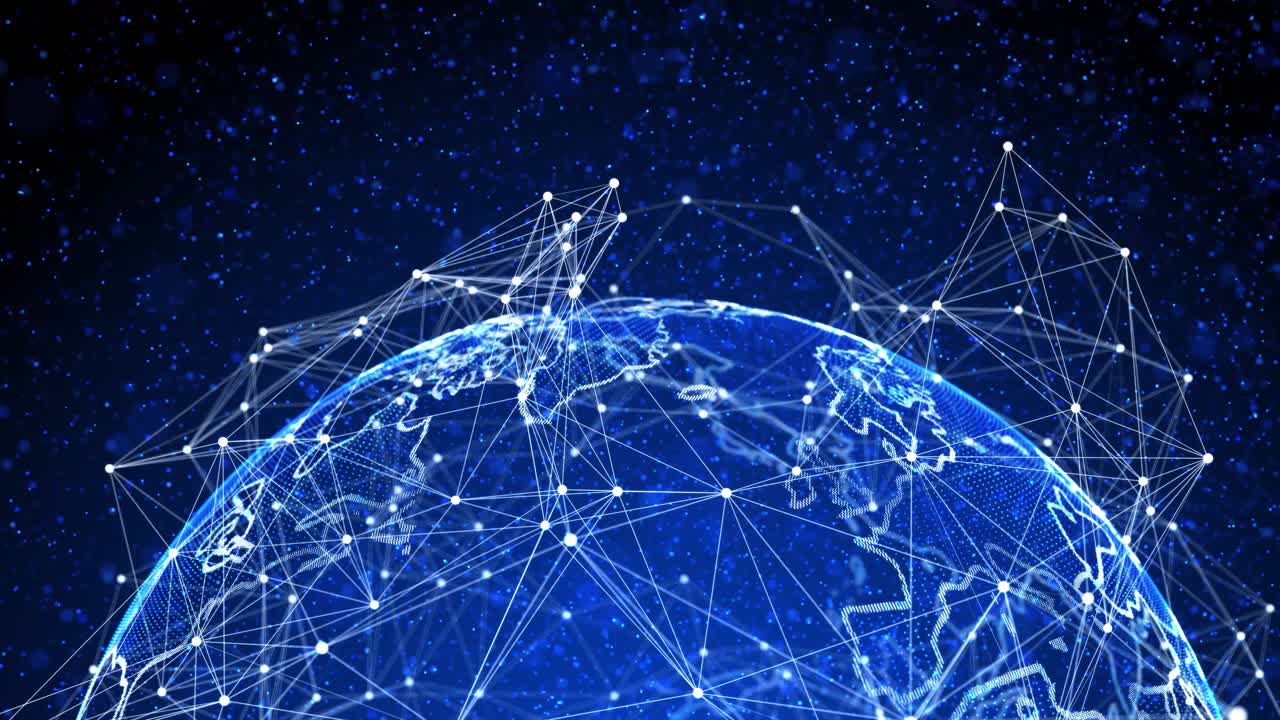 Global communication technology network data connection internet of things iot big data cloud