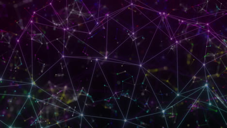 animación de la red de conexiones sobre formas