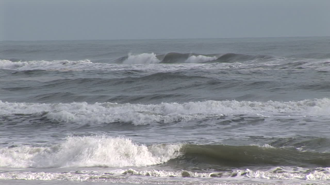 바다 파도의 꽉 샷