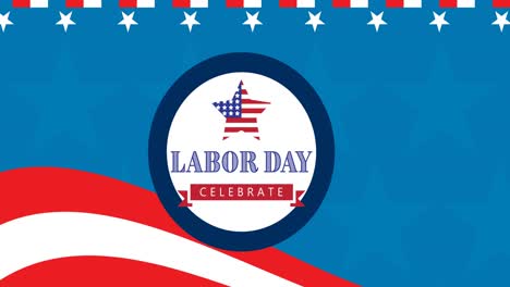 Animation-of-labor-day-celebrate-text-over-american-flag