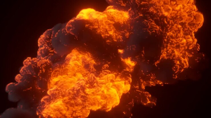 Abstract Fire and Smoke Effect