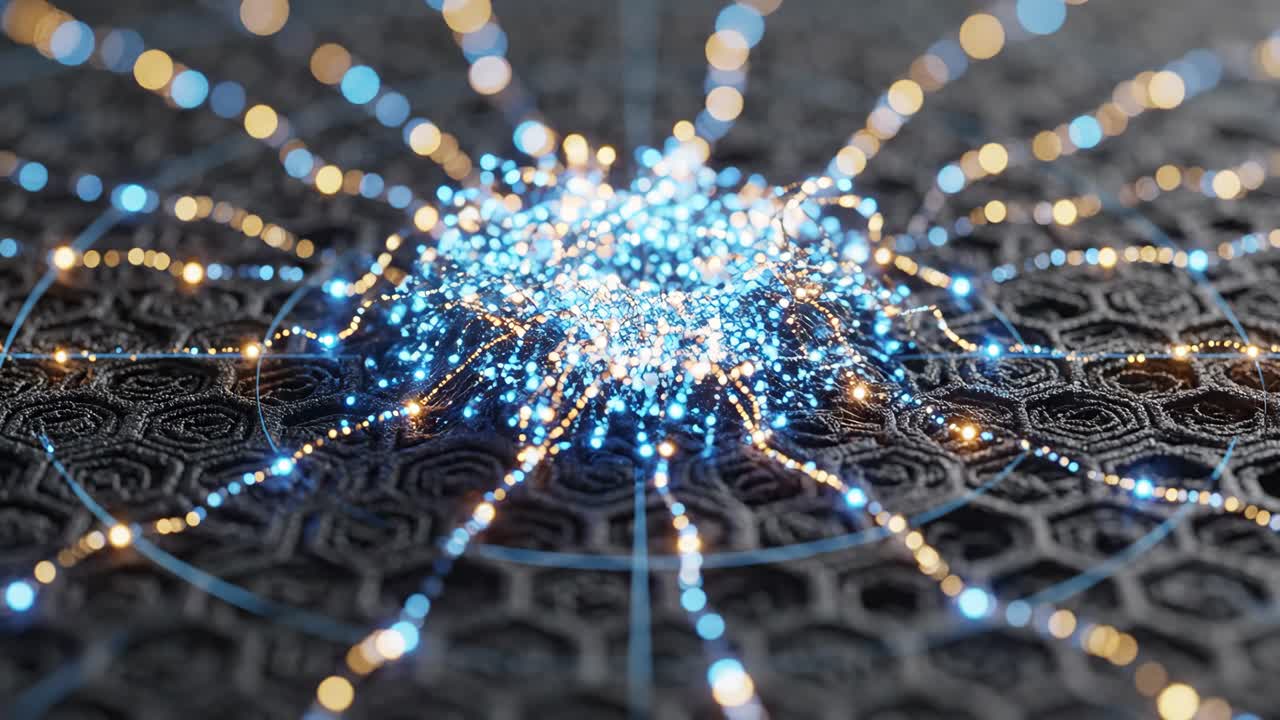 Abstract digital network background