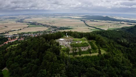 Panorama-Of-Klodzko-Fortress-Complex-In-Lower-Silesian-Voivodeship,-Southwestern-Poland