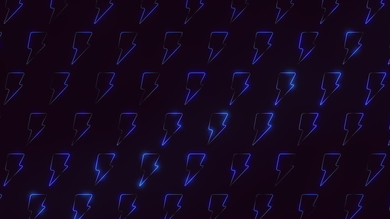 eléctricos relámpagos azules en el negro