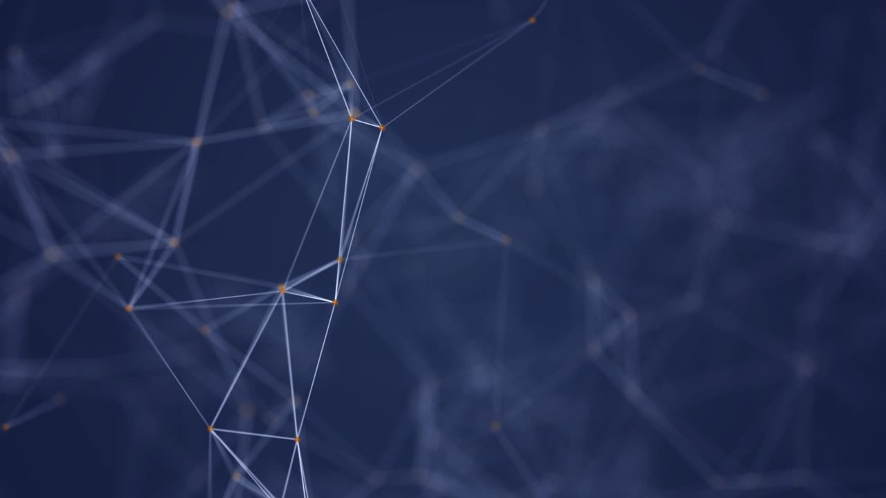 plexo abstracto formas geométricas. conexión y concepto de web. fondo de red digital, de comunicación y tecnología con líneas y puntos móviles. luz estelar parpadeante.