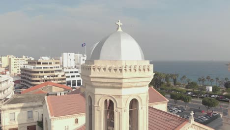 cathedral in limassol, cyprus - aerial view