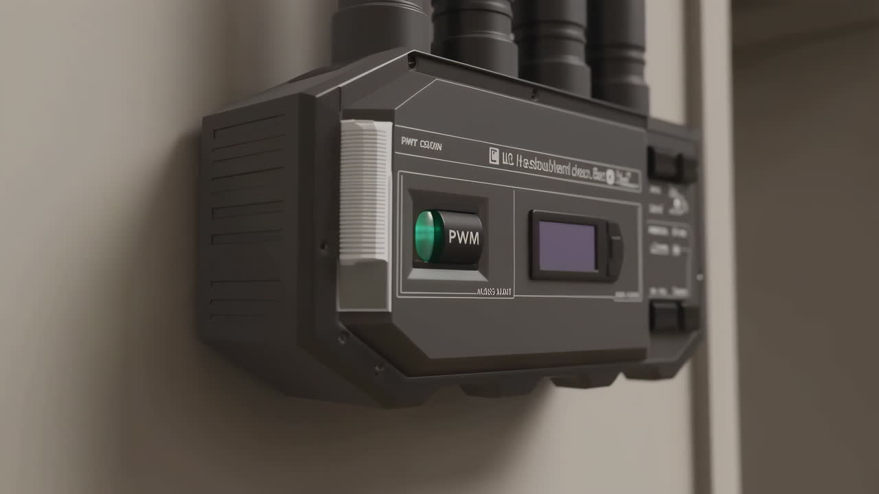 Wall-Mounted Electronic Control Panel