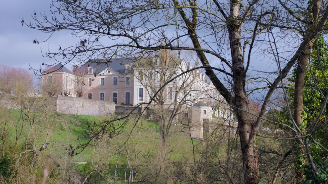 abbaye saint-nicolas d'angers in angers, 프랑스 - 와이드