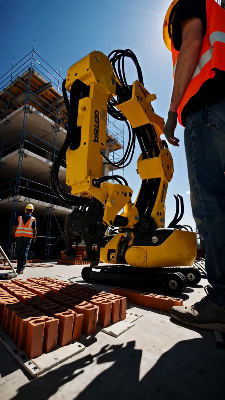 Robotic Bricklaying on Construction Site
