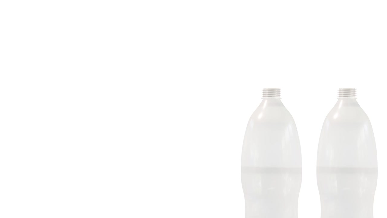 botellas de plástico para mascotas bioutilización renderizado en 3d