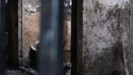 pan shot of residents' houses were destroyed by the explosion of a pertamina fuel storage tank near a densely populated settlement in plumpang, north jakarta, indonesia