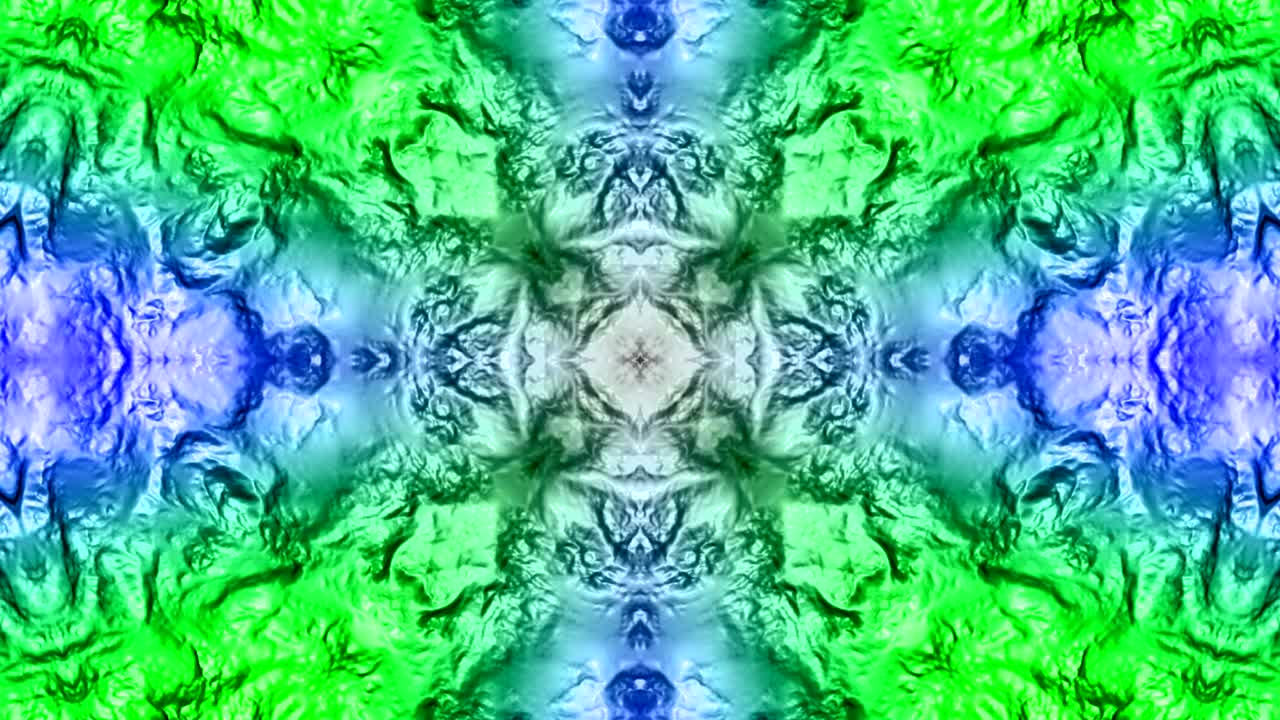 kaleidoscopio multicolor abstracto en 3d.