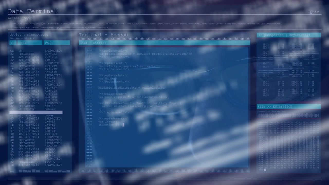 Data terminal overlay appearing and engineer running milisec10