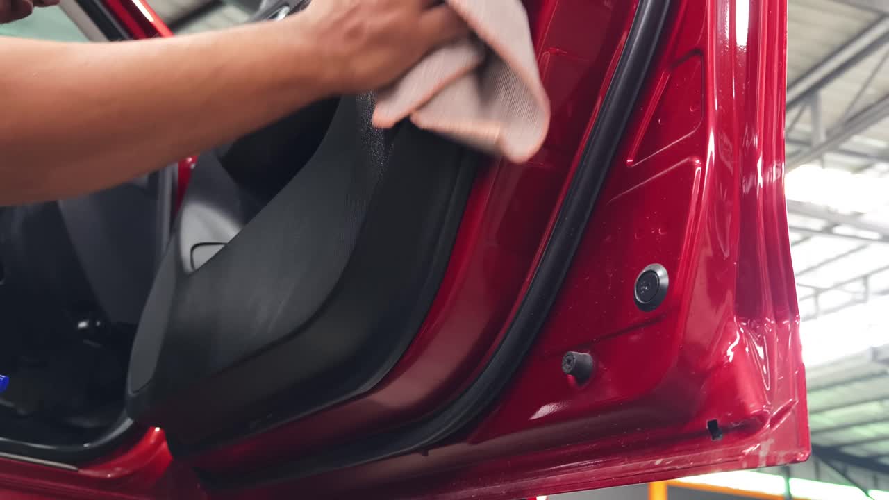 Car Door Cleaning