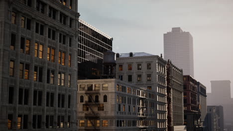 financial downtown city view of boston at day time