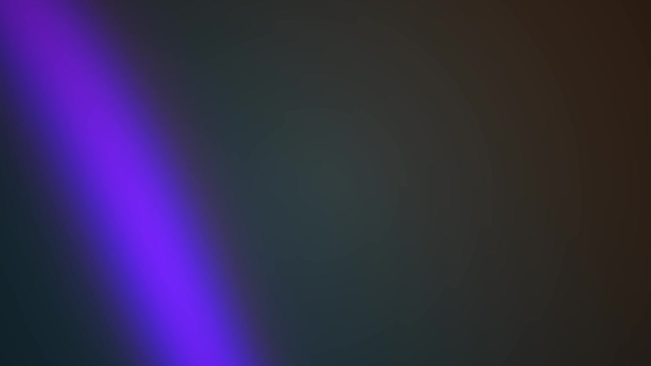Dynamic Purple Light Beam Moving Diagonally on Dark Gradient Background