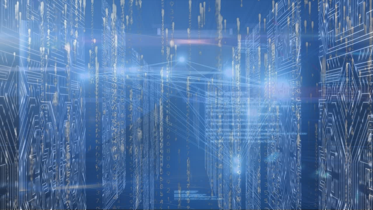 서버를 통한 연결의 애니메이션