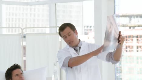 hospital team with a patient