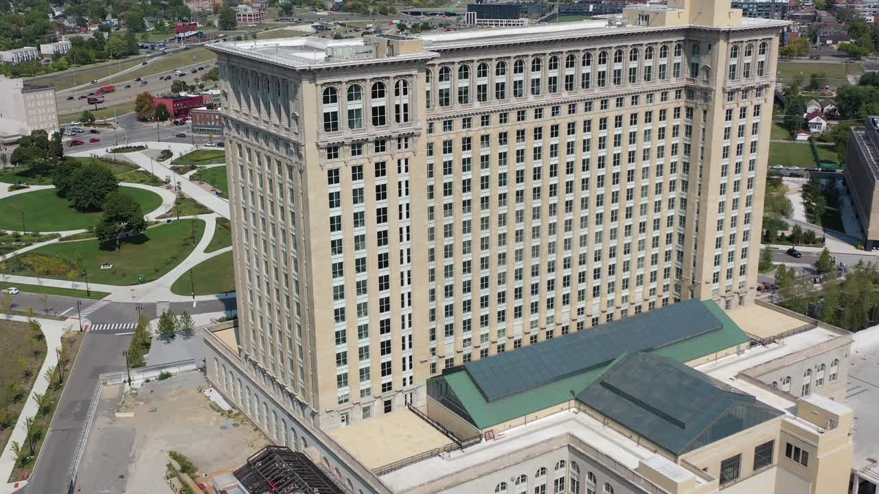 Renovated Michigan Central Station in Detroit