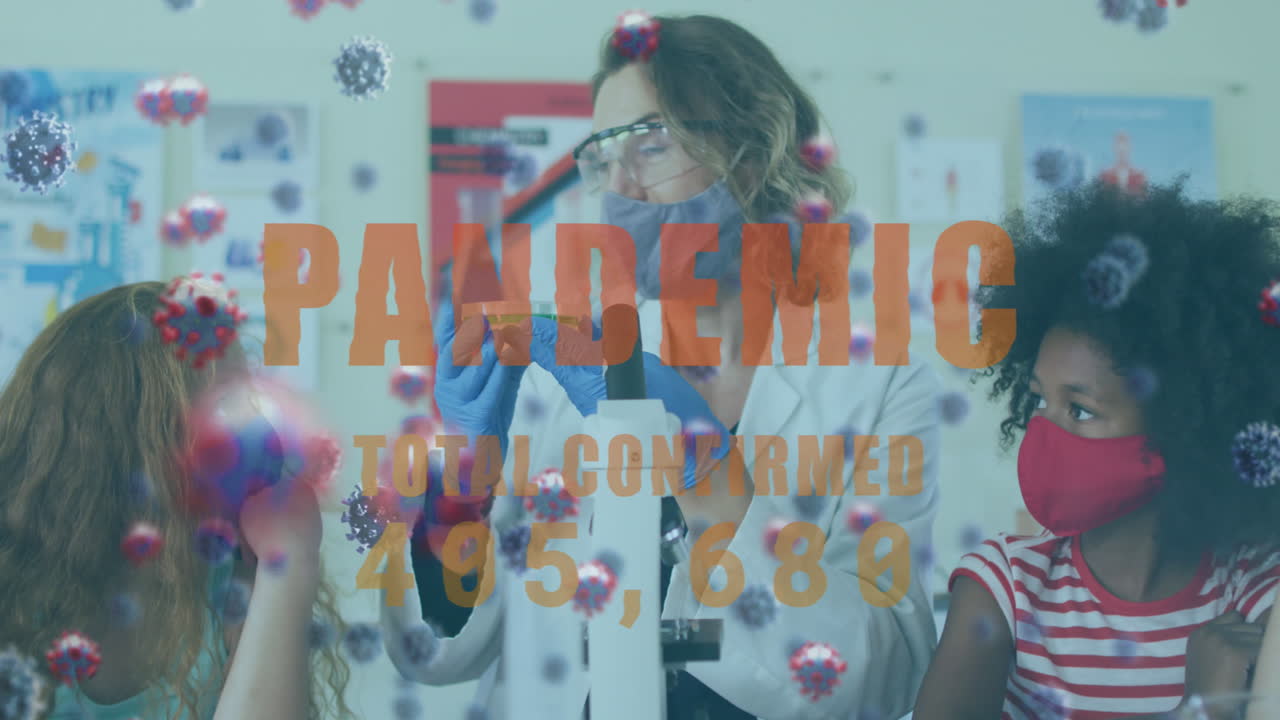 texto pandémico con un aumento de casos contra maestras y estudiantes en el laboratorio