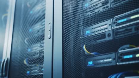 high-tech data center showcasing server racks with advanced hardware and connectivity solutions for efficient data management and processing
