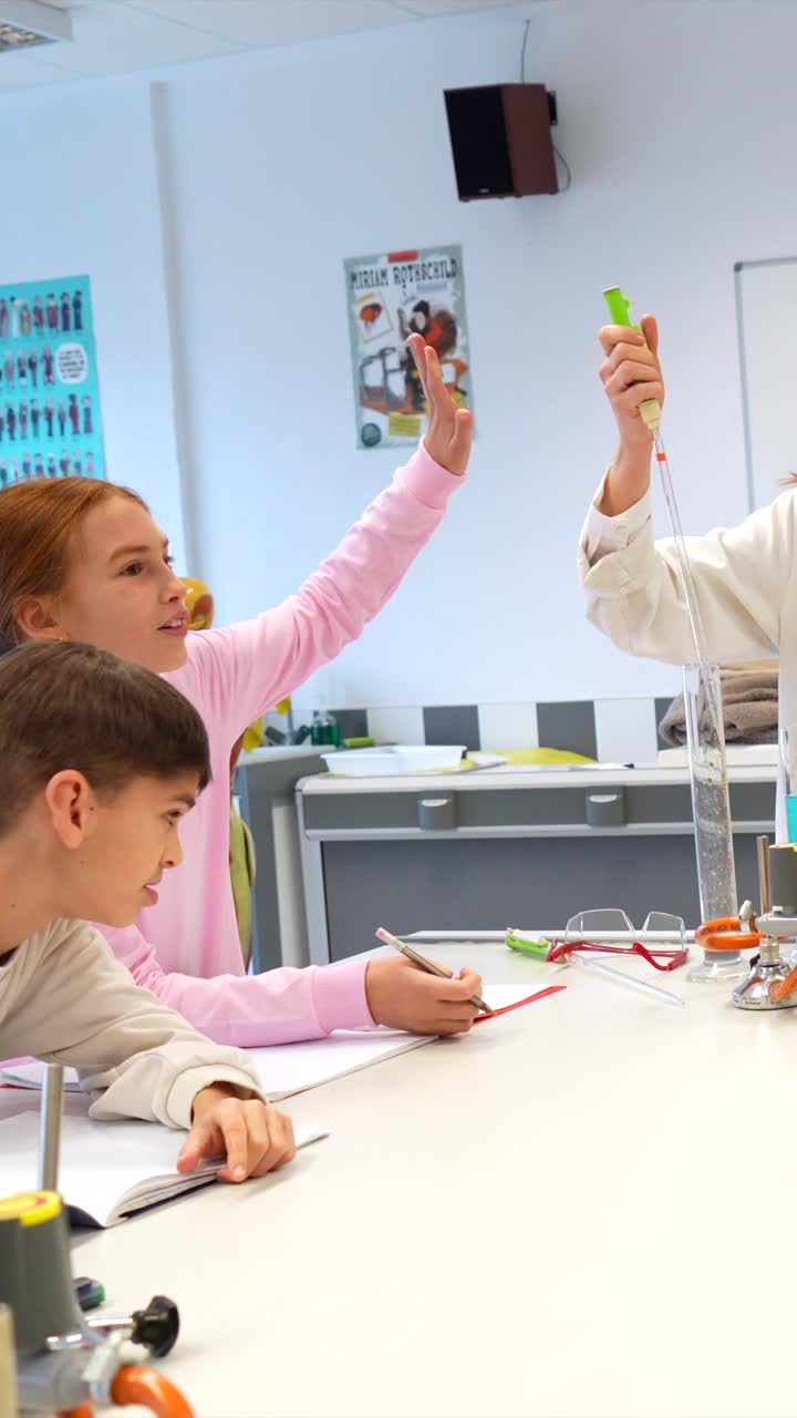Science Experiment in Classroom