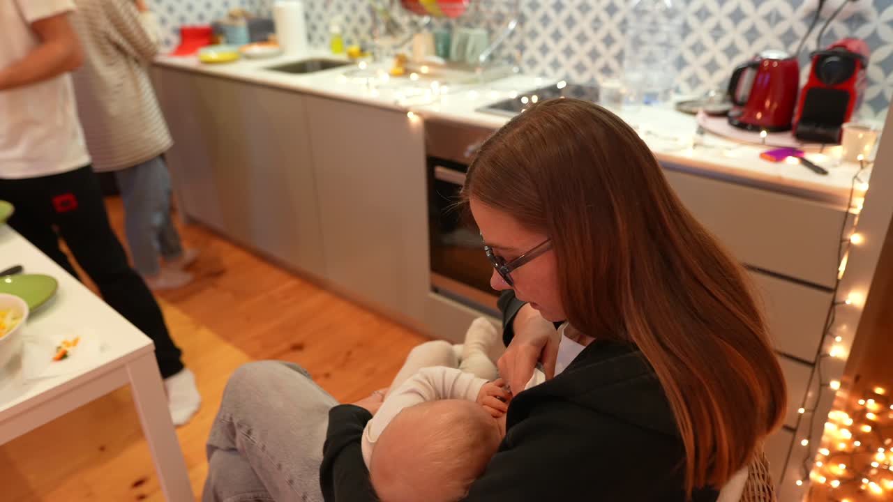 친구들 집에서 저녁 파티