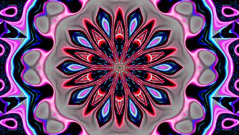 hermoso caleidoscopio abstracto que brilla, una luz radiante que regula los movimientos sutiles