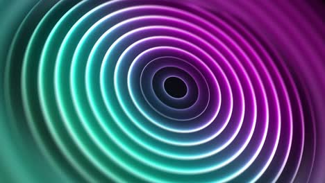 fondo de neón abstracto de círculos