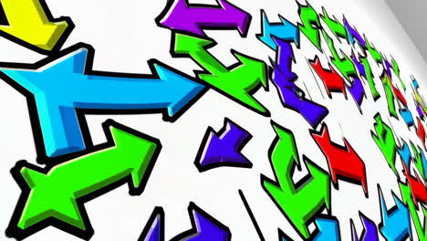 vibrant 3d arrows abstract pattern