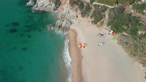 f costa brava with these impressive aerial images of a dreamy beach without tourists