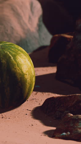 watermelon on the sand