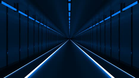 blue looped glossy background tunnel