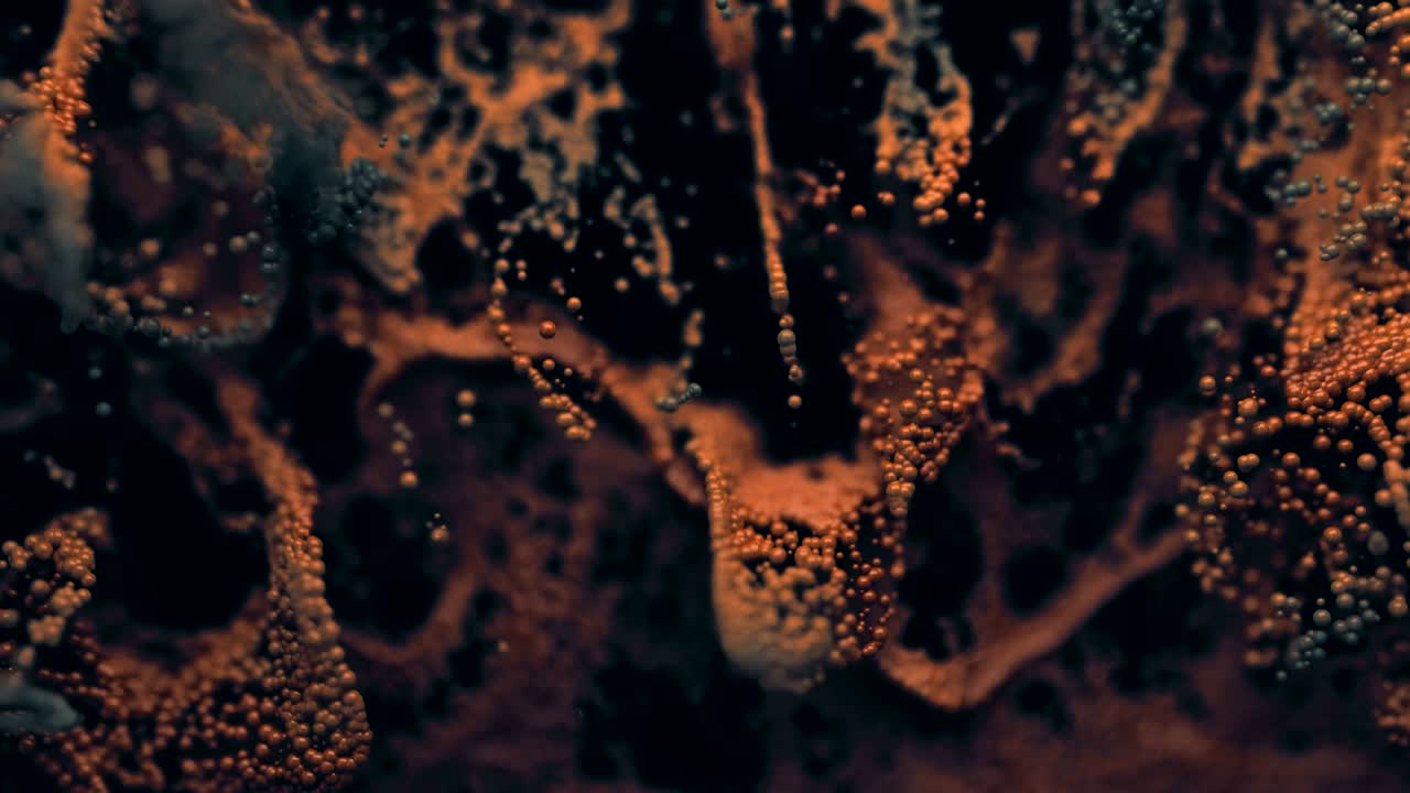 simulación de explosión de partículas de polvo.