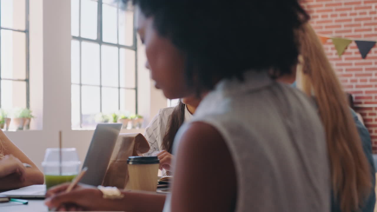 Business Meeting in a Modern Office