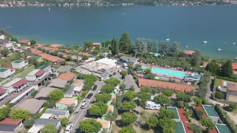 Drone-shot-Portese-and-Brescia-in-North-Italy-with-Lake-Garda
