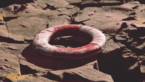 very-old-abandoned-Grungy-Lifebuoy