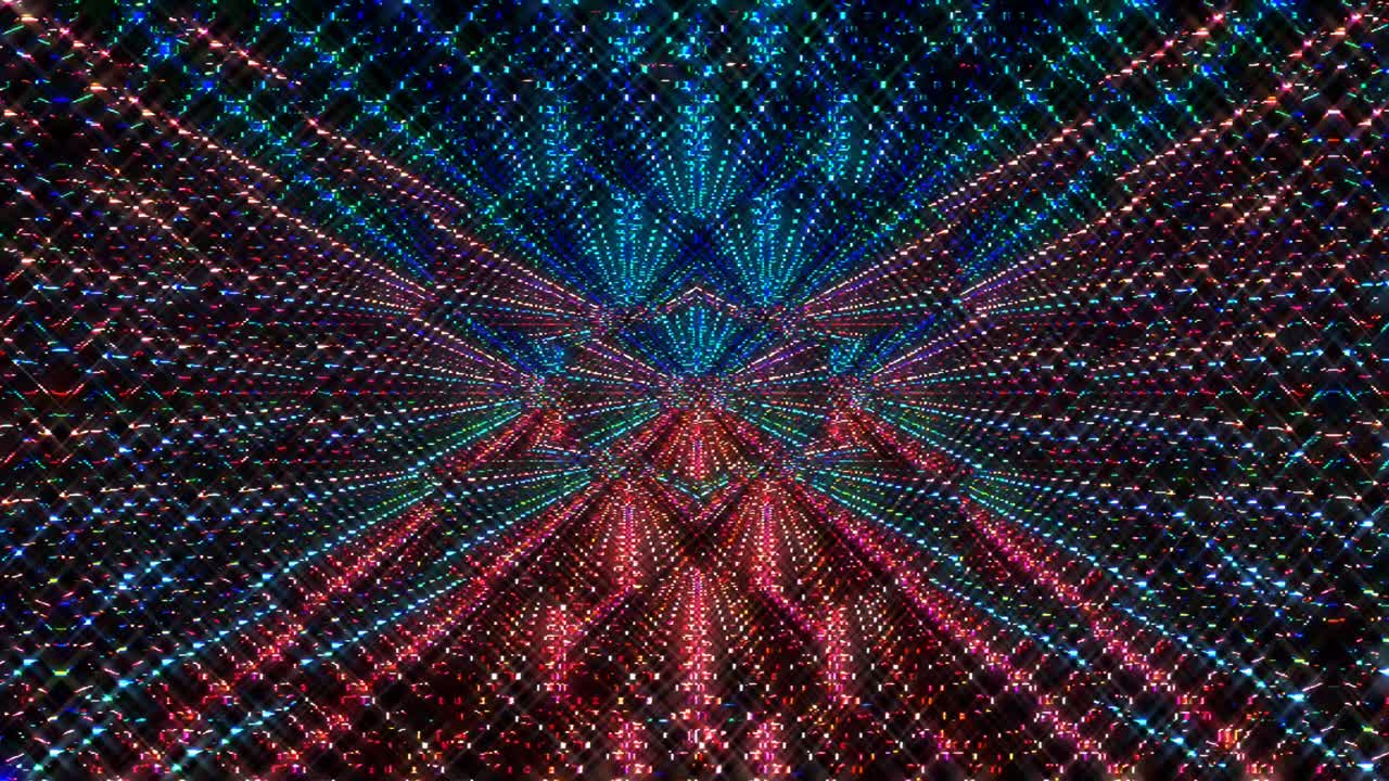 linee luminose luminose impostate movimento d'onda, colorate, su sfondo nero