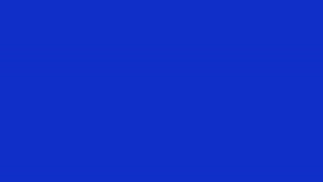 groene pijl opblaast op blauw scherm animatie