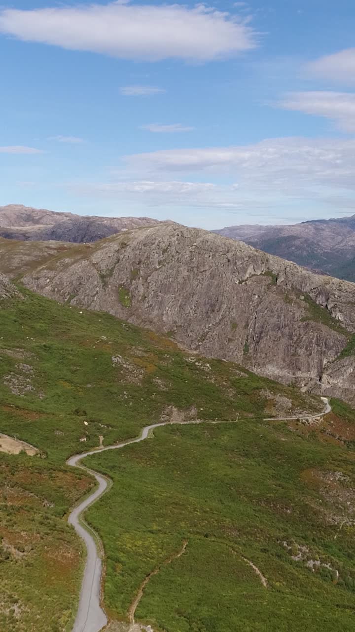Bellissime montagne verdi - Video verticale.