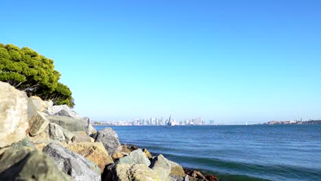 san diego skyline view in slow motion