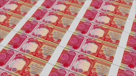 25000 iraqi dinar banknotes printed by a money press