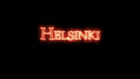 helsinki written with fire. loop