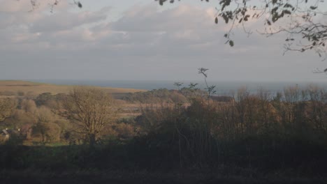 A-beautiful-view-of-the-Budleigh-Salterton,-Devon,-UK