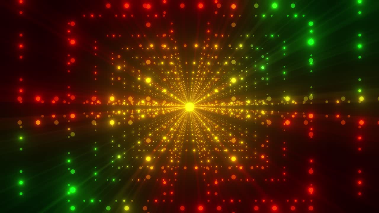 추상적인 빛의 빛나는 터널