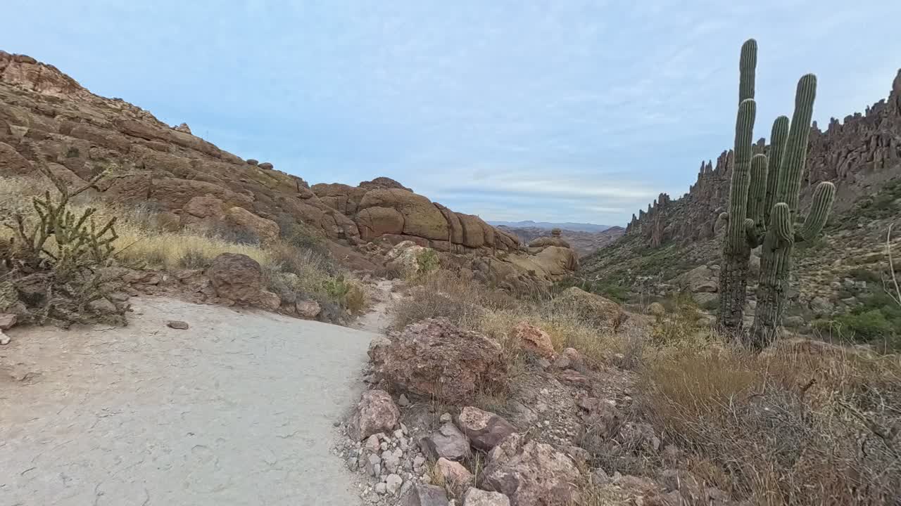 Cloud Time Lapse of the Peralta Trail in the Superstition Mountains