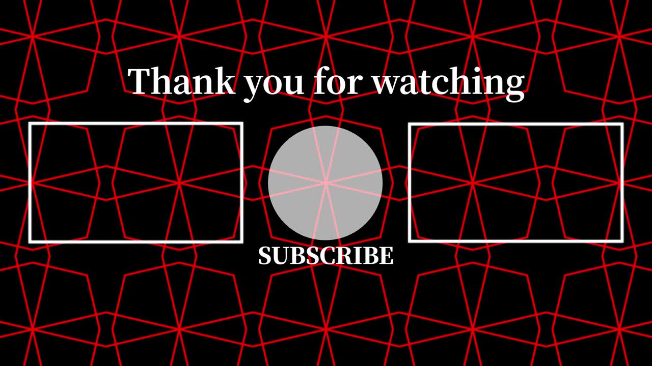 기하학적 패턴 검은 배경 엔드 카드 모션 그래픽
