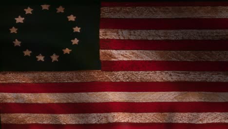 old national flag of usa united states of america waving background animation 3d rendered animation